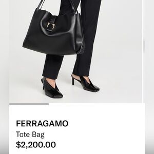 Salvatore Ferragamo Black Shoulder Bag